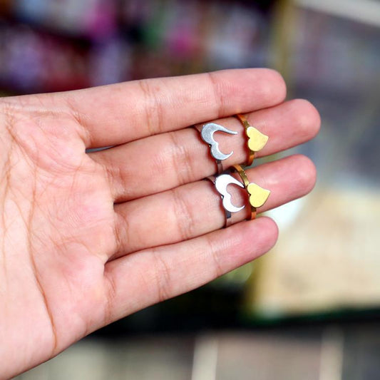 Twin Heart Connection Rings