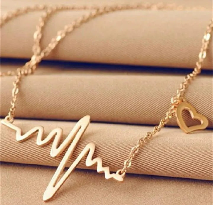 Heartbeat Charm Necklace