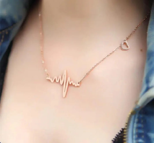 Heartbeat Charm Necklace