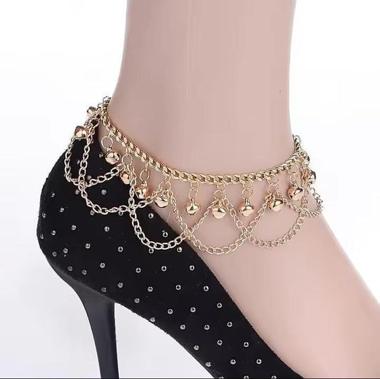 Charm Bell Gold Anklet
