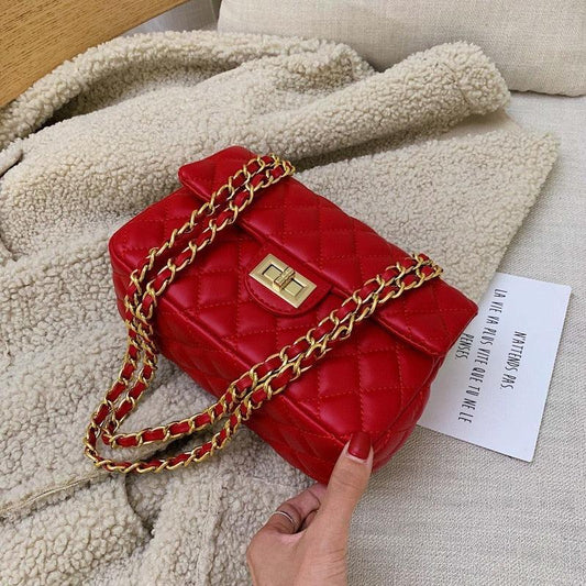 Red Bloom Shoulder Bag