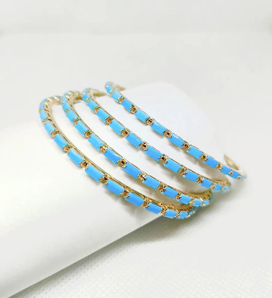 Luxe Color Charm Bangles