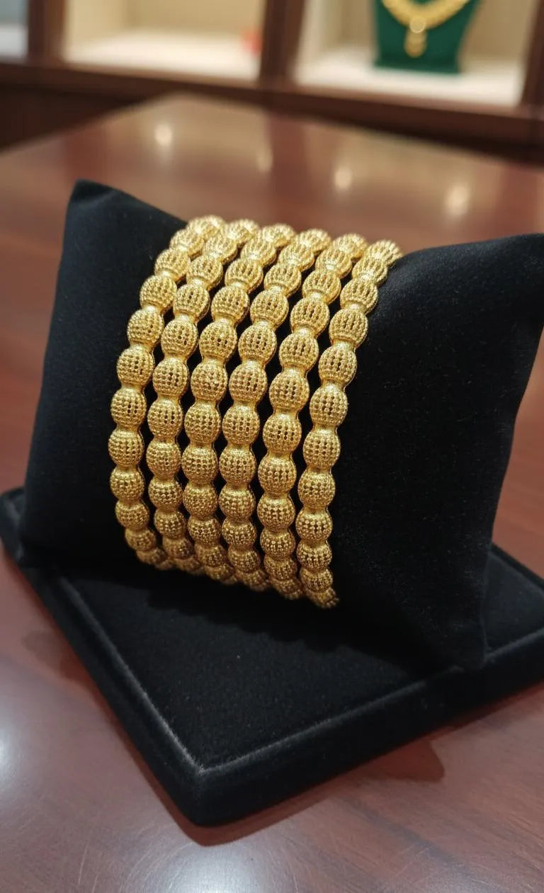 Classic Plain Bangles – 6 Pcs