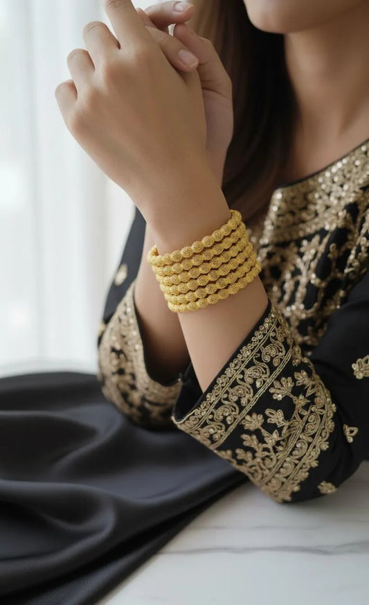 Classic Plain Bangles – 6 Pcs