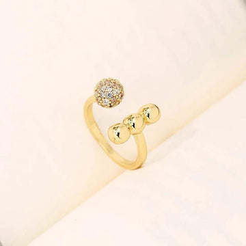 Luxe Circle Ball Ring