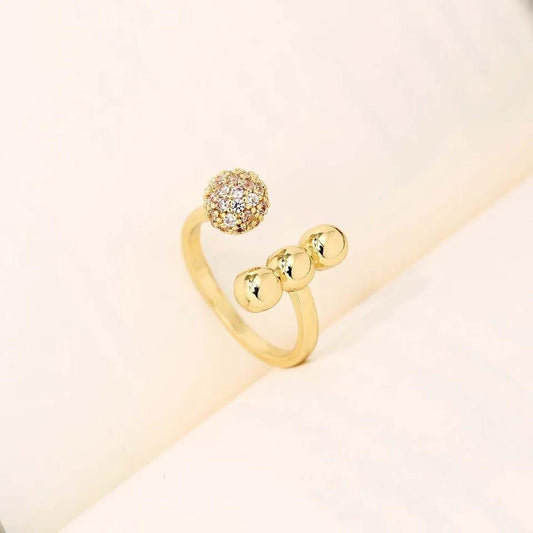 Luxe Circle Ball Ring