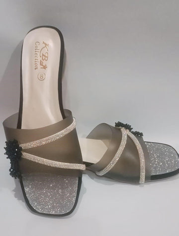 Elegant Black Rexine Flats