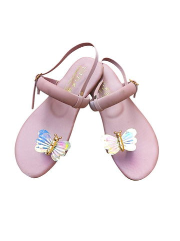 Pink Butterfly Casual Sandals